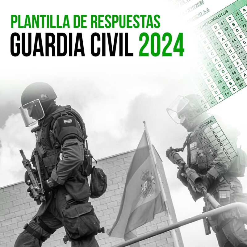 Examenes Oficiales Guardia Civil 2024 y plantilla de respuestas, descargatelo gratis - Formación para opositores de Policía Nacional y Guardia Civil | Academia Centro 1 Academia Centro en Alicante, formación para oposiciones de Policía Nacional y Guardia Civil, acceso físico y temario para preparación